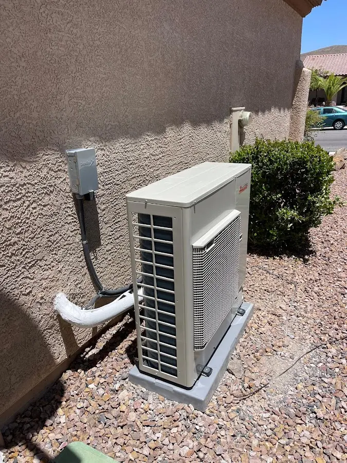Residential air conditioning condenser unit in Vail